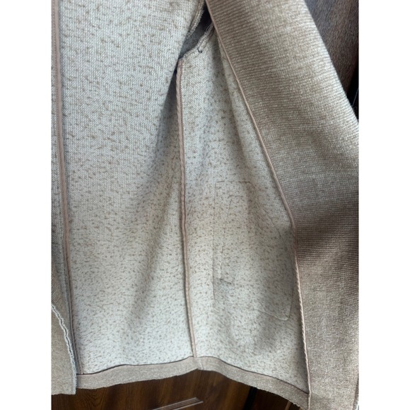 Women's Stradivarius Wool Blend Open-Front Notched Lapel Patch Pocket Overcoat M - Picture 5 of 8